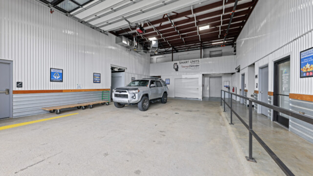 covered loading area at StorTropolis Self-Storage in Lenexa KS