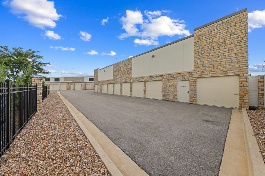 drive-up storage units at StorTropolis Self-Storage in Lenexa KS